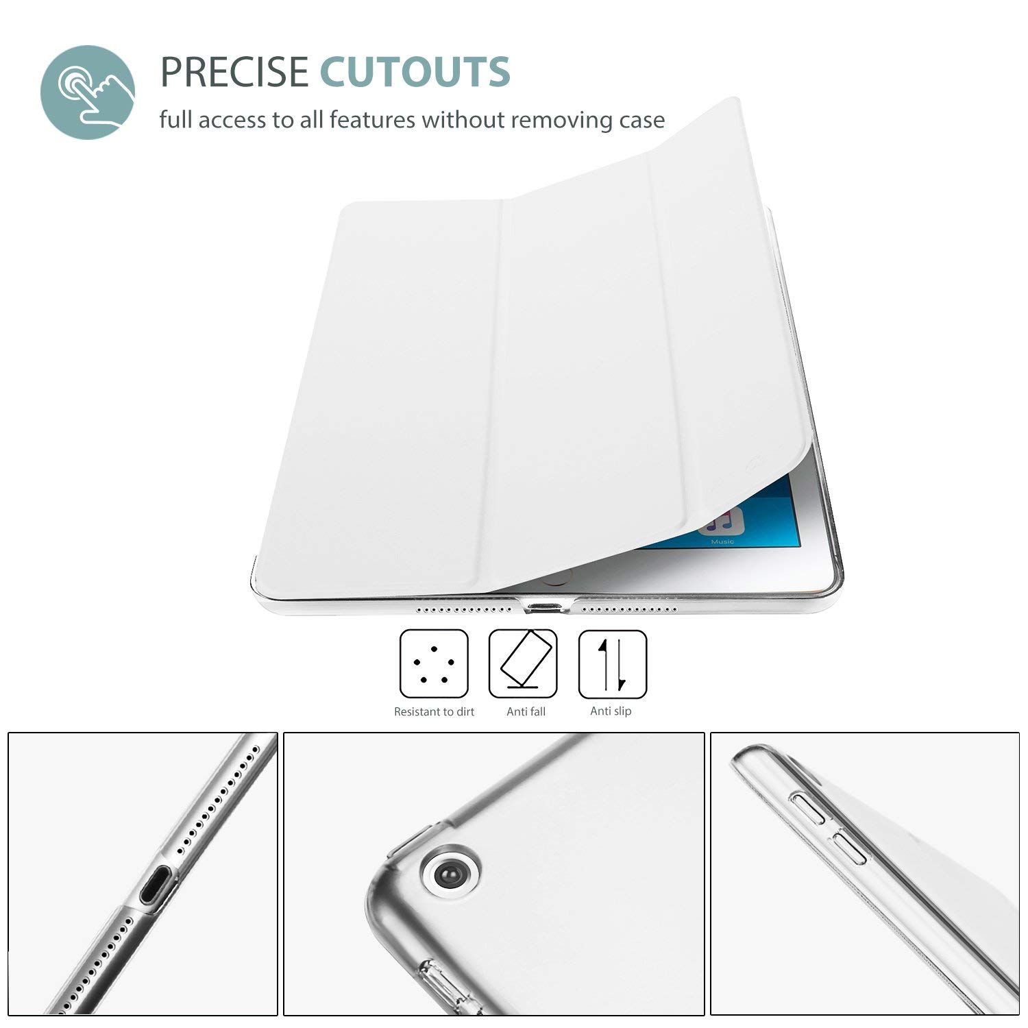 Foto 4 pulgar | Smart Case Procase Para Ipad De 9,7 Pulgadas (6.ª Y 5.ª Generación) 2018/2017 - Venta Internacional.