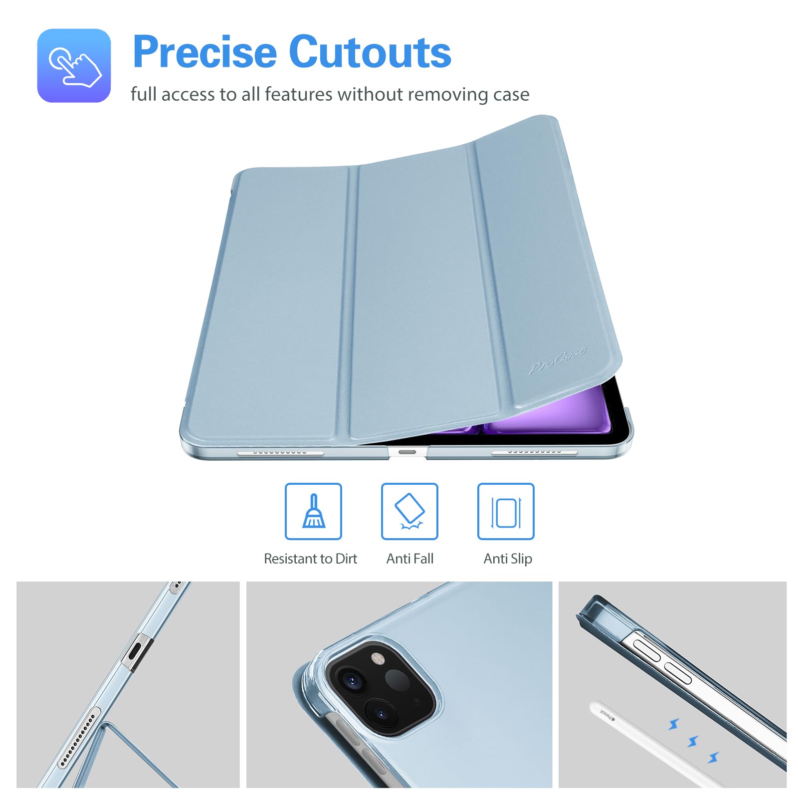 Foto 6 | Funda Procase Smart Para Ipad Pro 12.9 De 6.ª, 5.ª, 4.ª Y 3.ª Generación -sk - Venta Internacional.