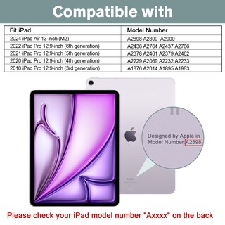 Foto 2 | Funda Procase Smart Para Ipad Pro 12.9 De 6.ª, 5.ª, 4.ª Y 3.ª Generación, W - Venta Internacional.