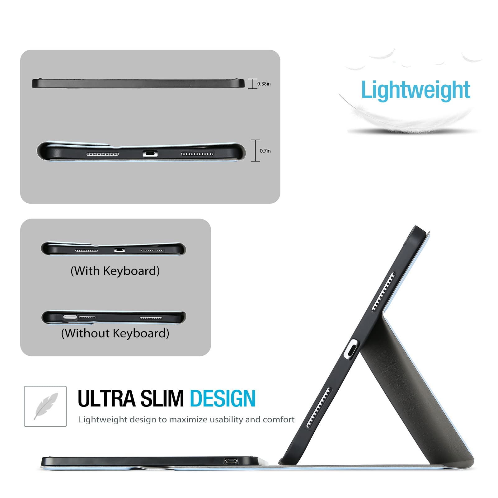 Foto 6 pulgar | Funda Con Teclado Procase Para Ipad 11 De 11 Pulgadas 2025/ 10.9 2022 - Venta Internacional.