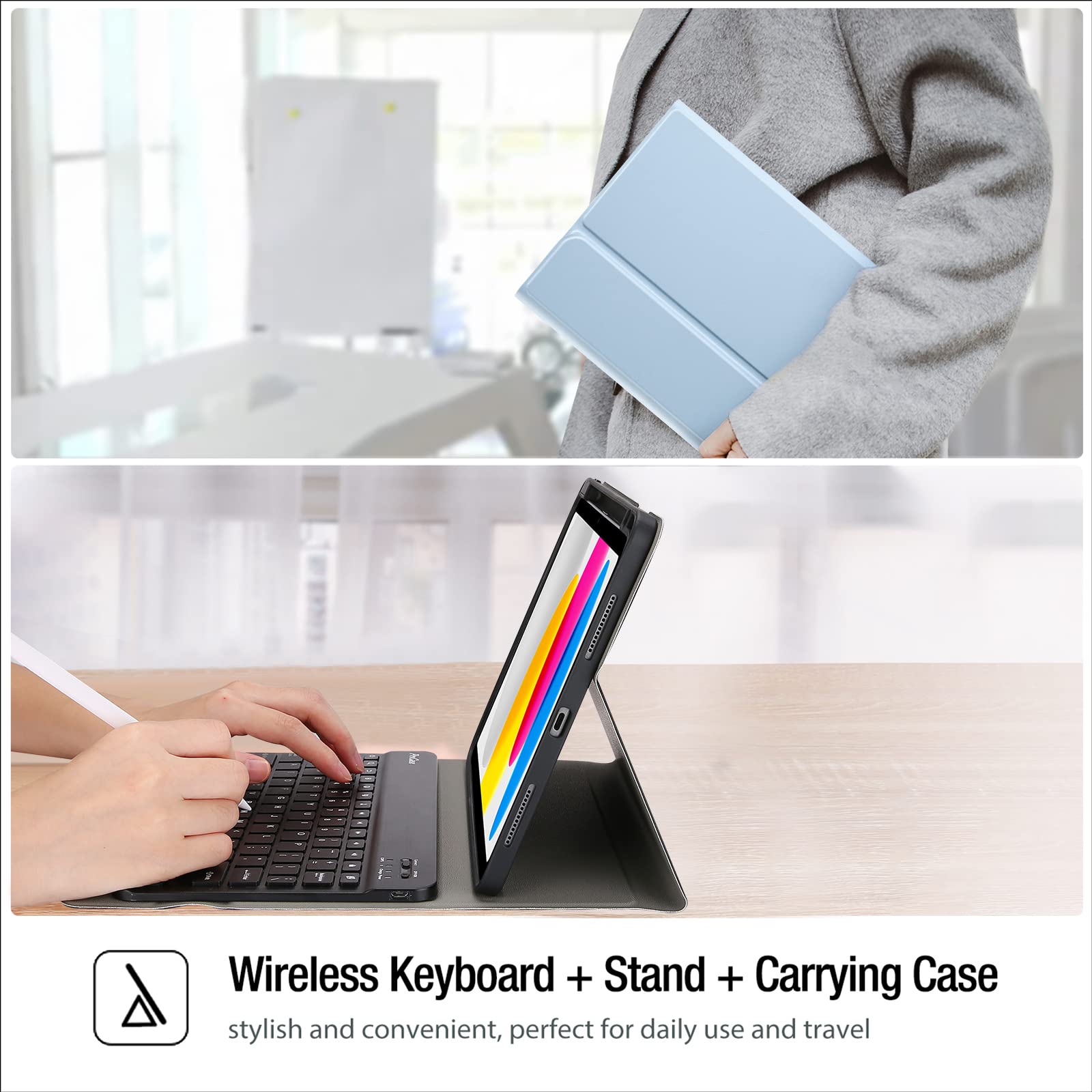 Foto 7 | Funda Con Teclado Procase Para Ipad 11 De 11 Pulgadas 2025/ 10.9 2022 - Venta Internacional.