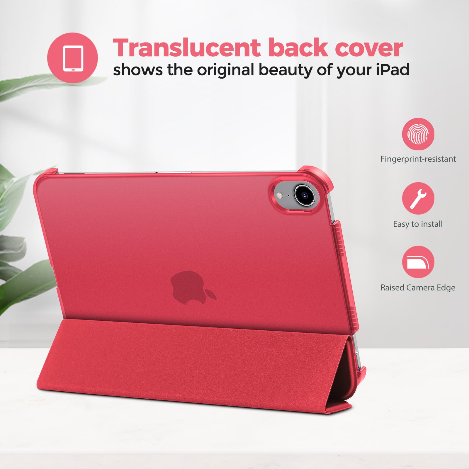 Foto 4 pulgar | Funda Procase Smart Para Ipad Mini 7.ª Y 6.ª Generación De 8,3 Pulgadas, Color Rojo - Venta Internacional.