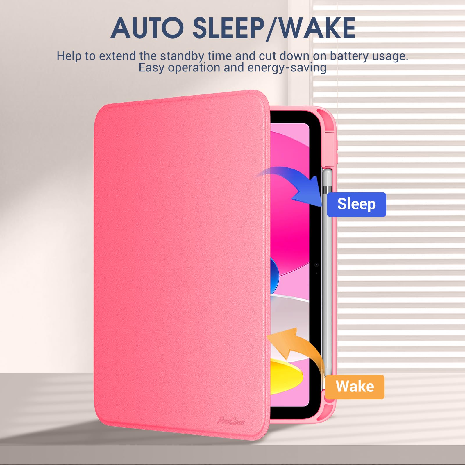 Foto 4 | Funda Procase Para Ipad 11.ª Generación, 11 Pulgadas, 2025, Ipad 10.ª Generación, 10.9 Pulgadas 2022 - Venta Inte