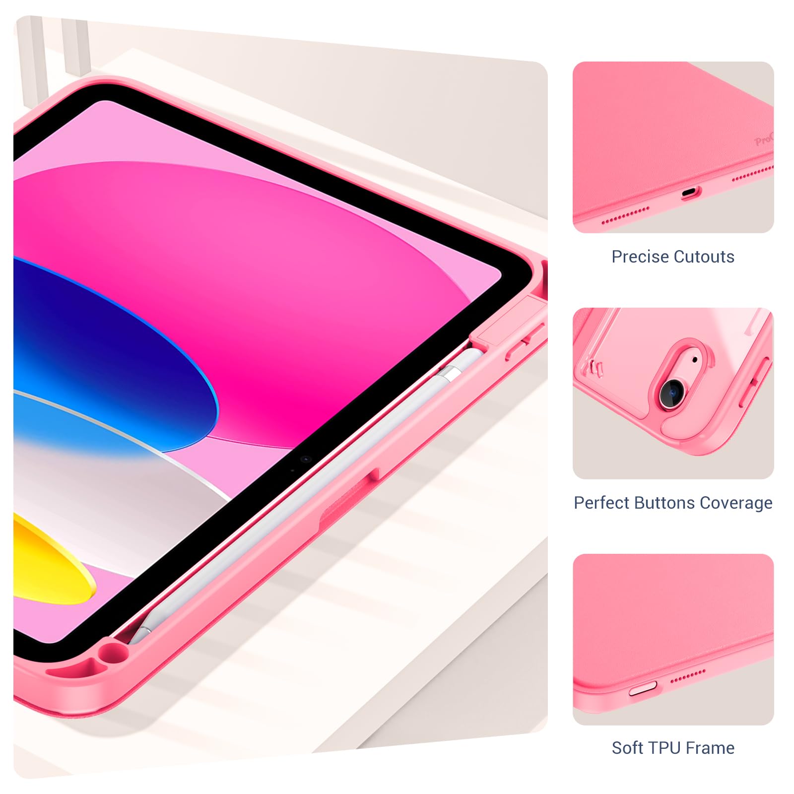 Foto 5 | Funda Procase Para Ipad 11.ª Generación, 11 Pulgadas, 2025, Ipad 10.ª Generación, 10.9 Pulgadas 2022 - Venta Inte