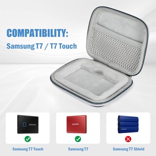 Foto 2 | Funda De Transporte Procase Para Samsung T7/t7 Touch Ssd Con Cable T - Venta Internacional.