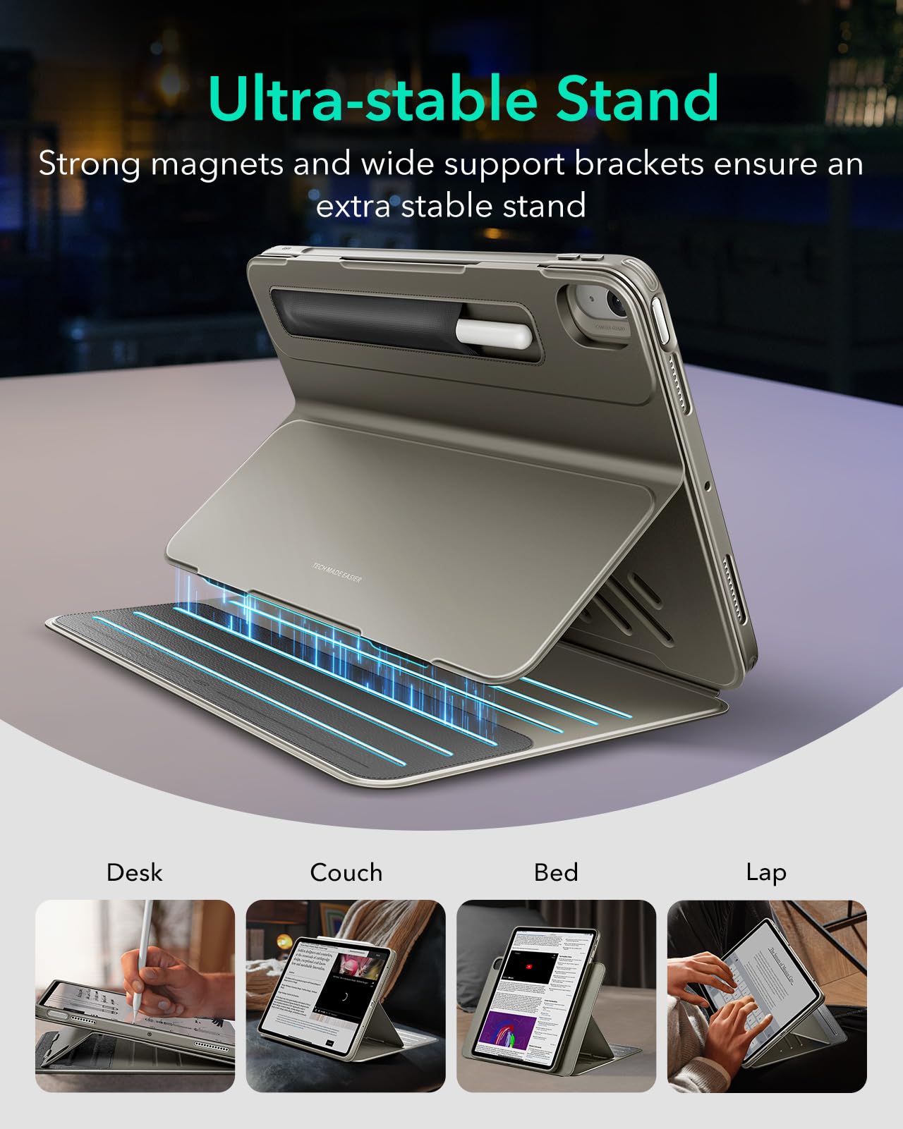 Foto 4 | Funda Esr Para Ipad Air De 11 Pulgadas (2025) M3/m2, 10,9 Pulgadas (2022/2020) - Venta Internacional.