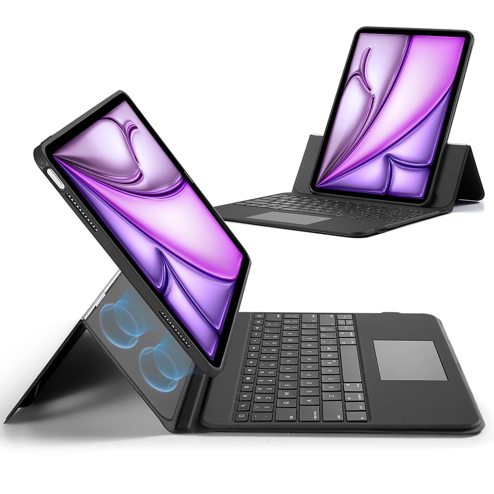 Foto 2 pulgar | Funda Con Teclado Esr Para Ipad Air De 13 Pulgadas Con Panel Táctil, Color Negro - Venta Internacional.