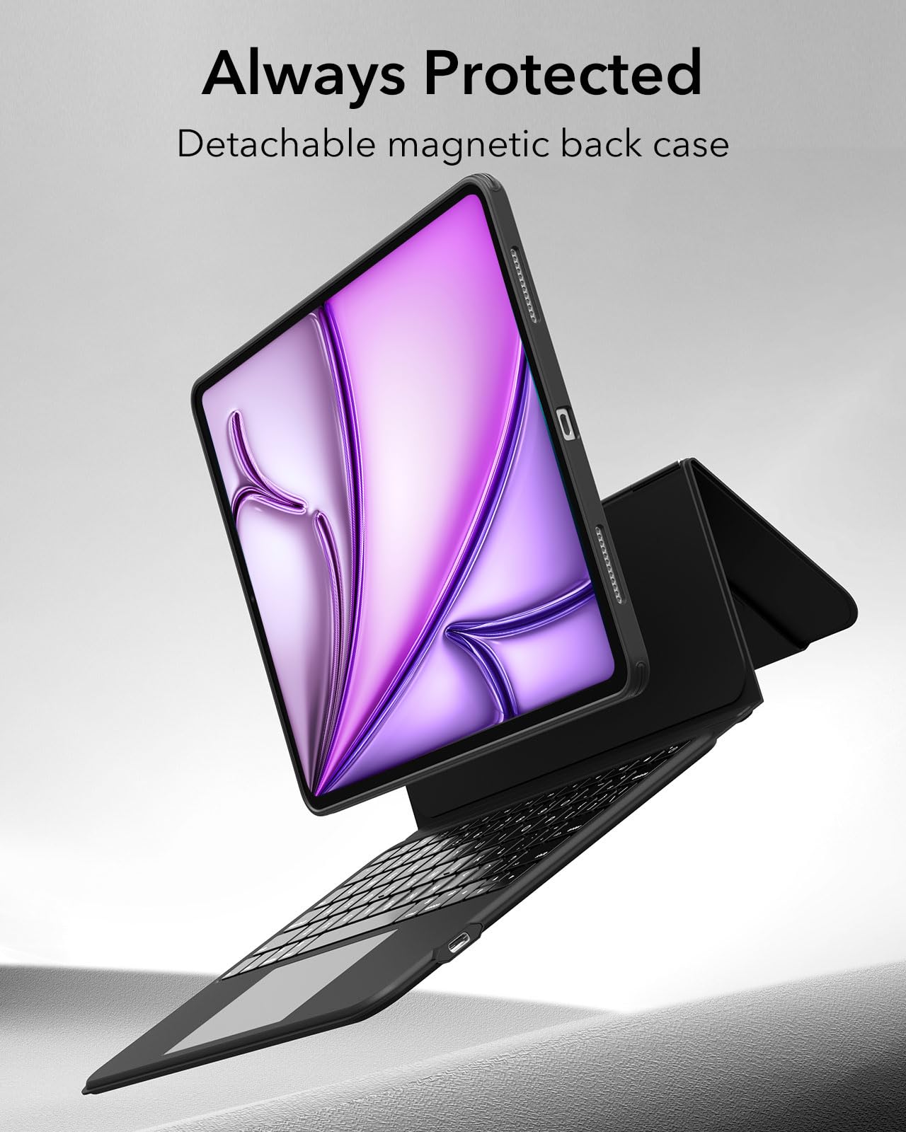 Foto 7 pulgar | Funda Con Teclado Esr Para Ipad Air De 13 Pulgadas Con Panel Táctil, Color Negro - Venta Internacional.