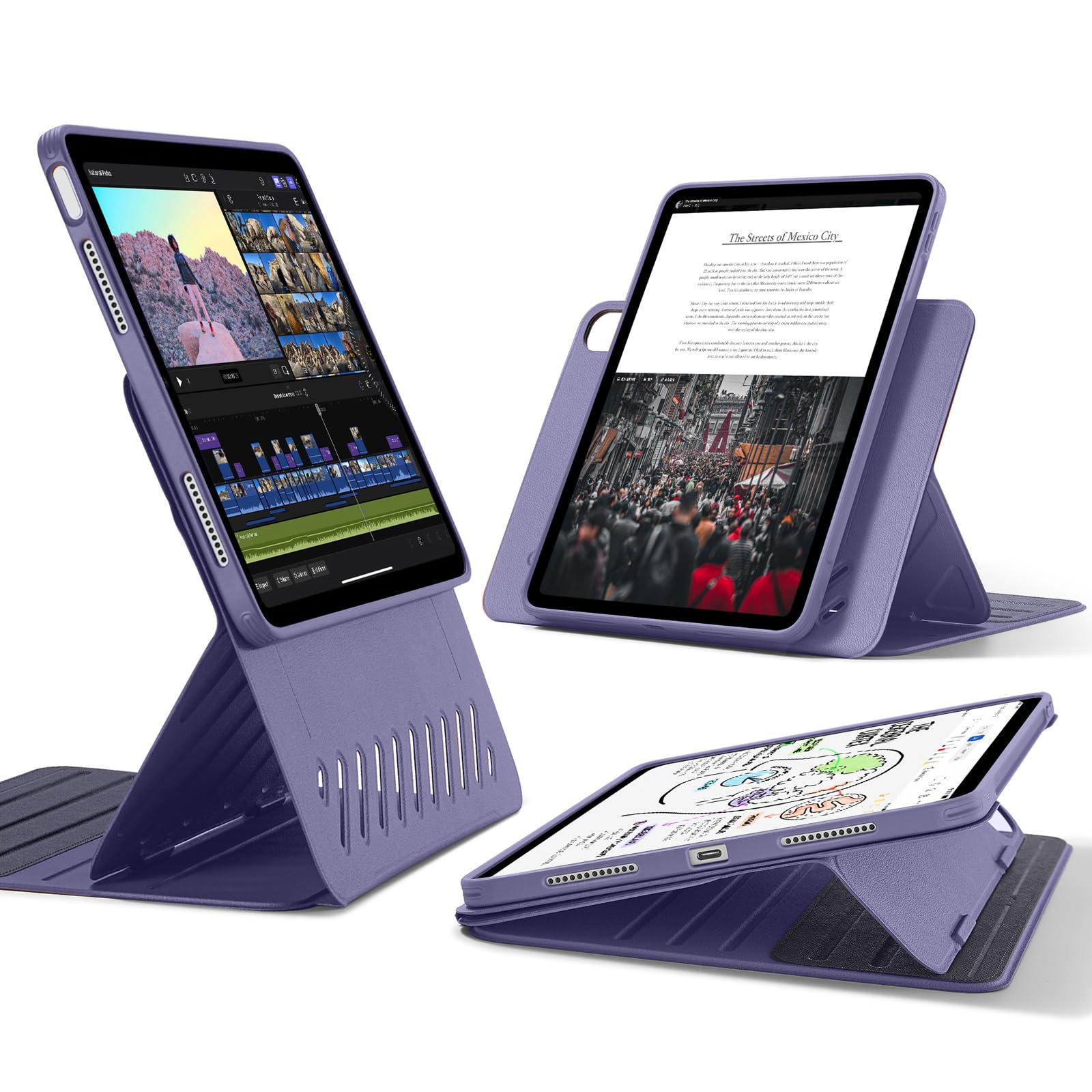 Foto 2 pulgar | Funda Esr Para Ipad Air De 11 Pulgadas (2025) M3/m2, Violeta - Venta Internacional.