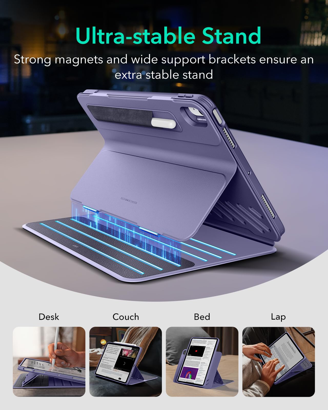 Foto 5 pulgar | Funda Esr Para Ipad Air De 11 Pulgadas (2025) M3/m2, Violeta - Venta Internacional.