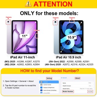 Foto 2 | Funda Fintie Para Ipad Air De 11 Pulgadas M3 (2025) /m2 (2024), Air - Venta Internacional.
