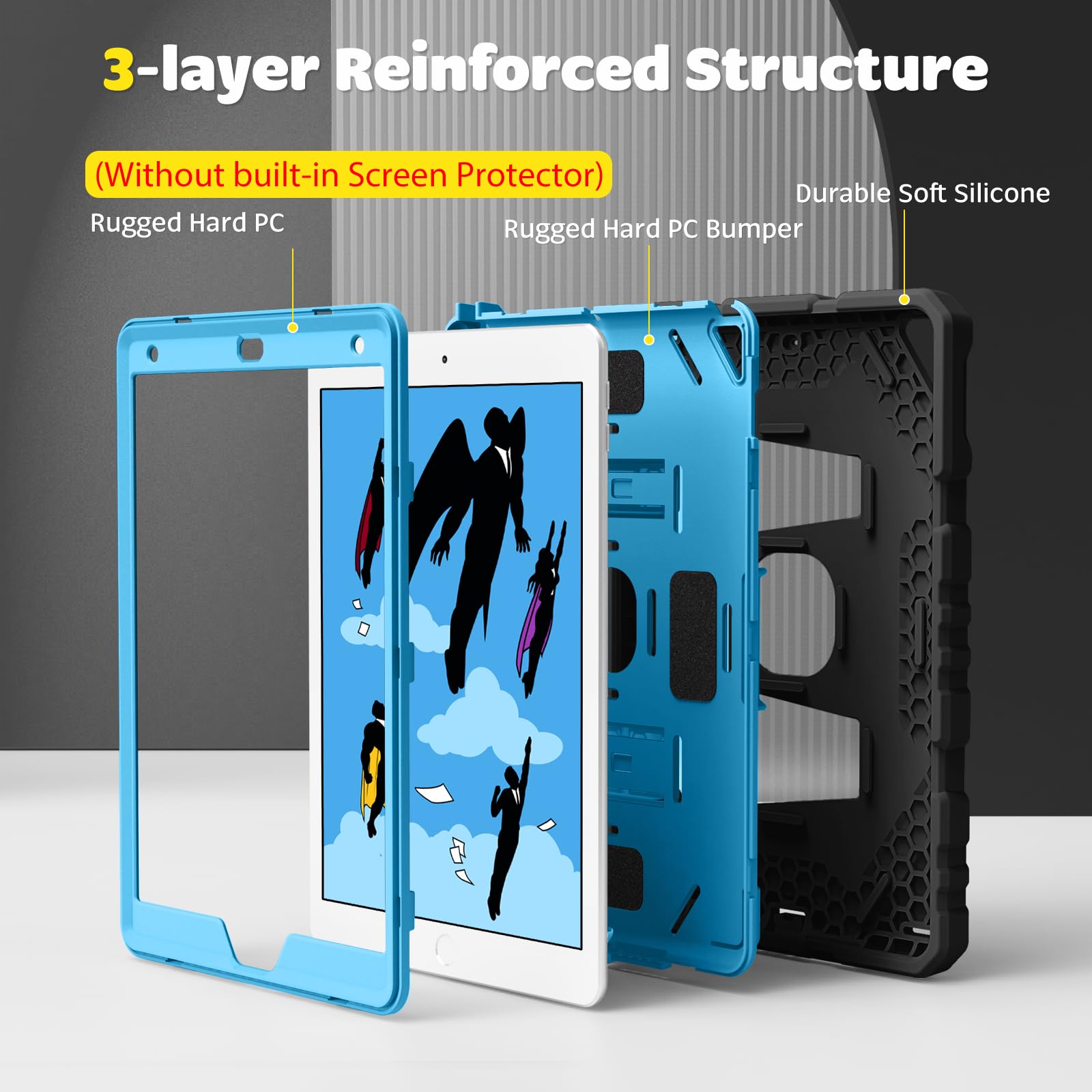 Foto 4 pulgar | Funda Fintie Para Ipad 9.ª Generación (2021), 8.ª Generación (2020) Y 7.ª Generación (2019) - Venta Internacional.