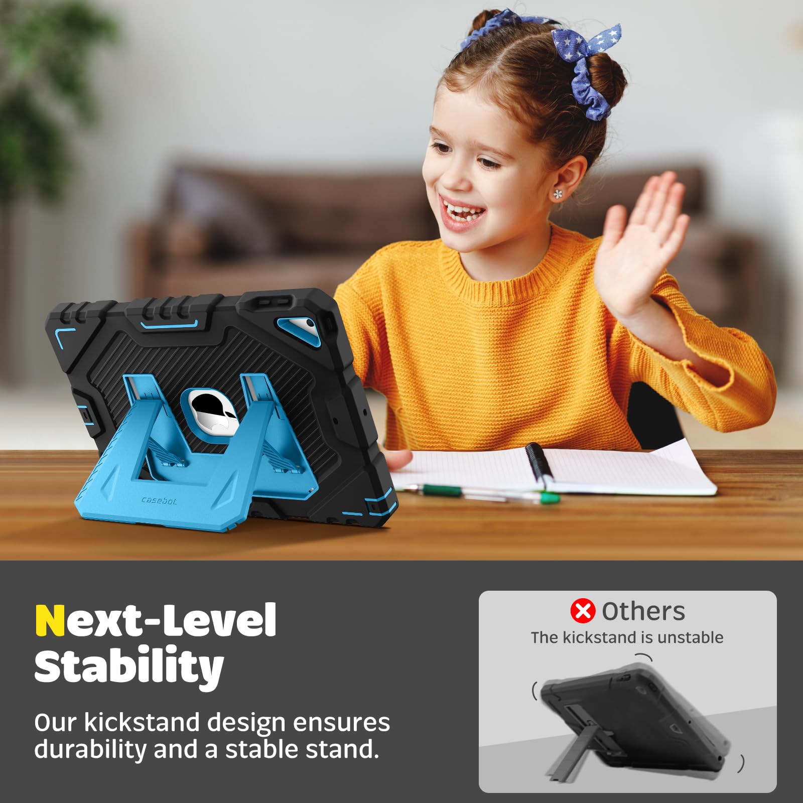 Foto 6 pulgar | Funda Fintie Para Ipad 9.ª Generación (2021), 8.ª Generación (2020) Y 7.ª Generación (2019) - Venta Internacional.