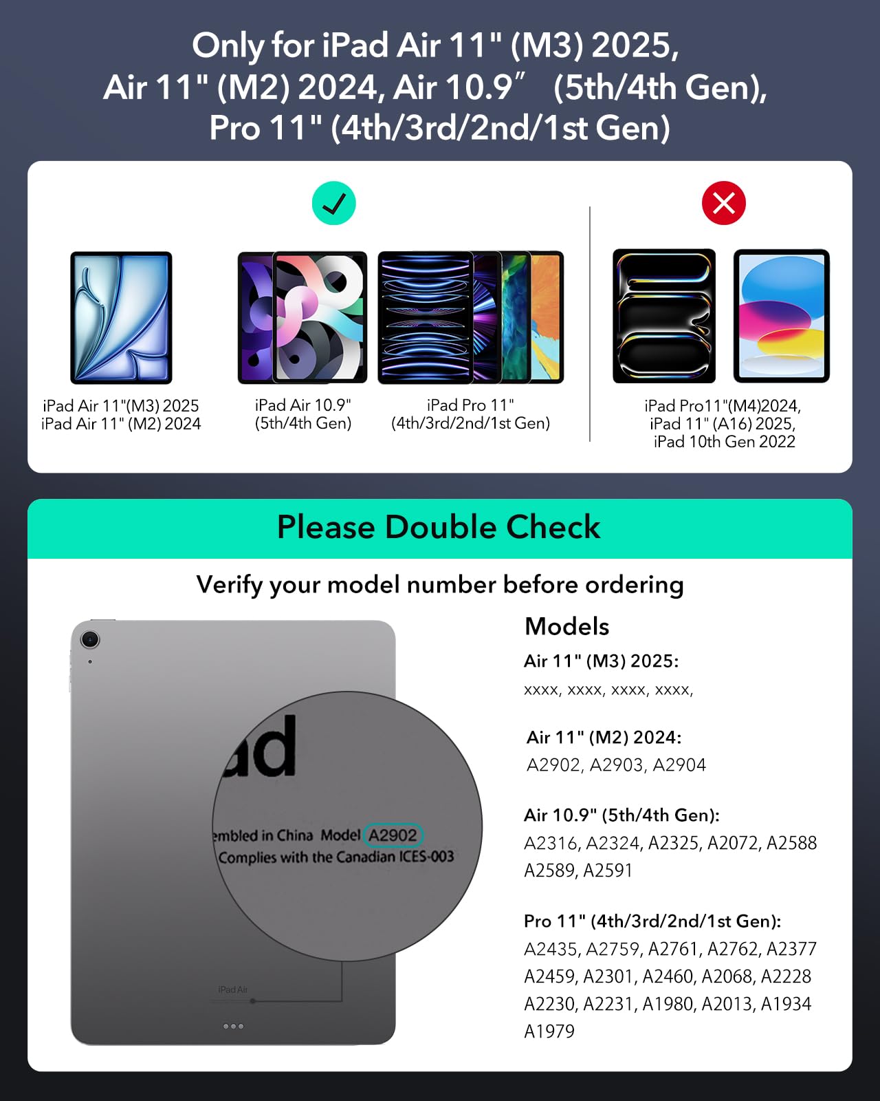 Foto 3 pulgar | Funda Ipad Con Teclado Esr Para Ipad Air 11 Y Ipad Pro 11 - Venta Internacional.