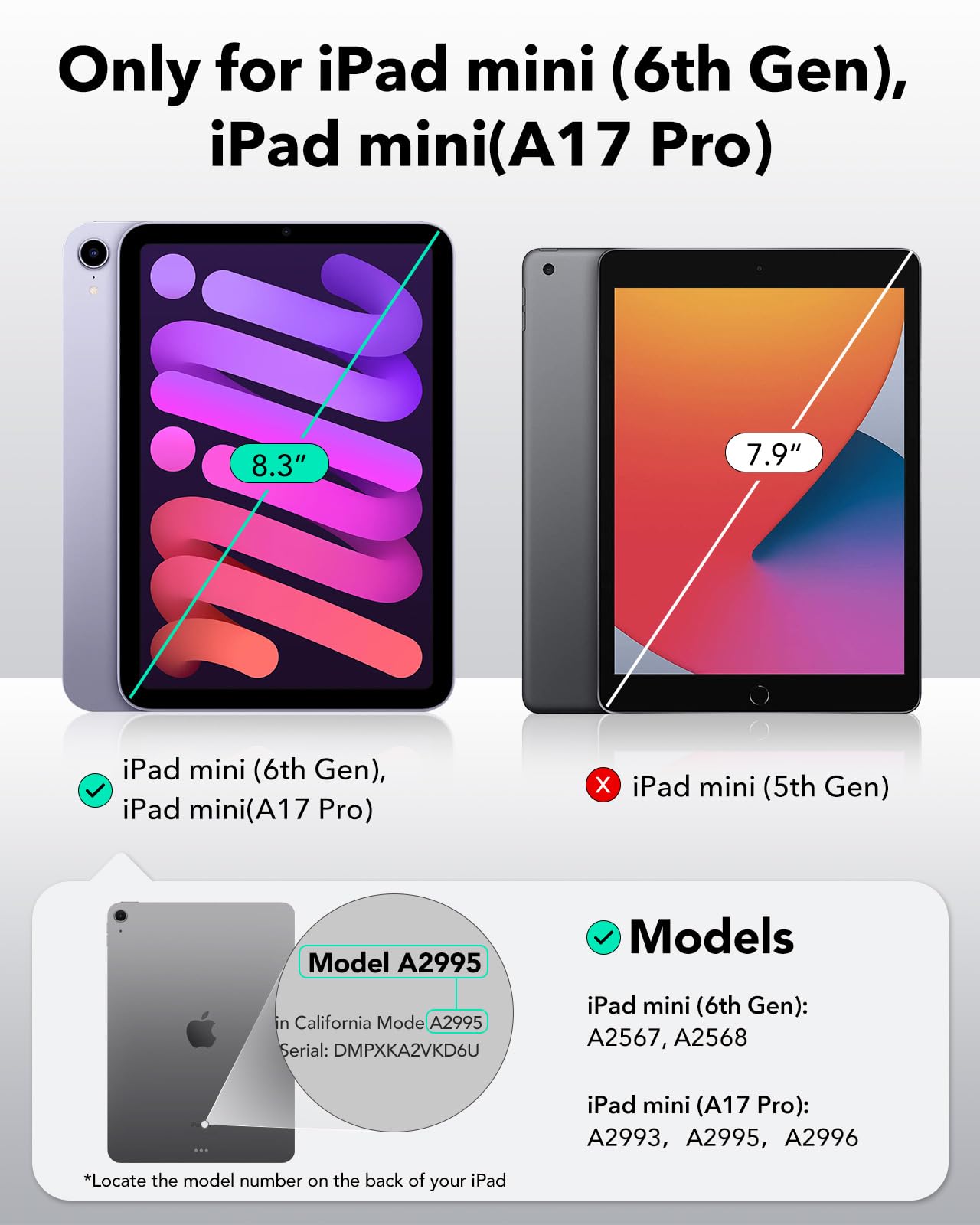 Foto 3 pulgar | Funda Esr Para Ipad Mini 7 A17 Pro Con Soporte Y 3 Modos, Transparente - Venta Internacional.
