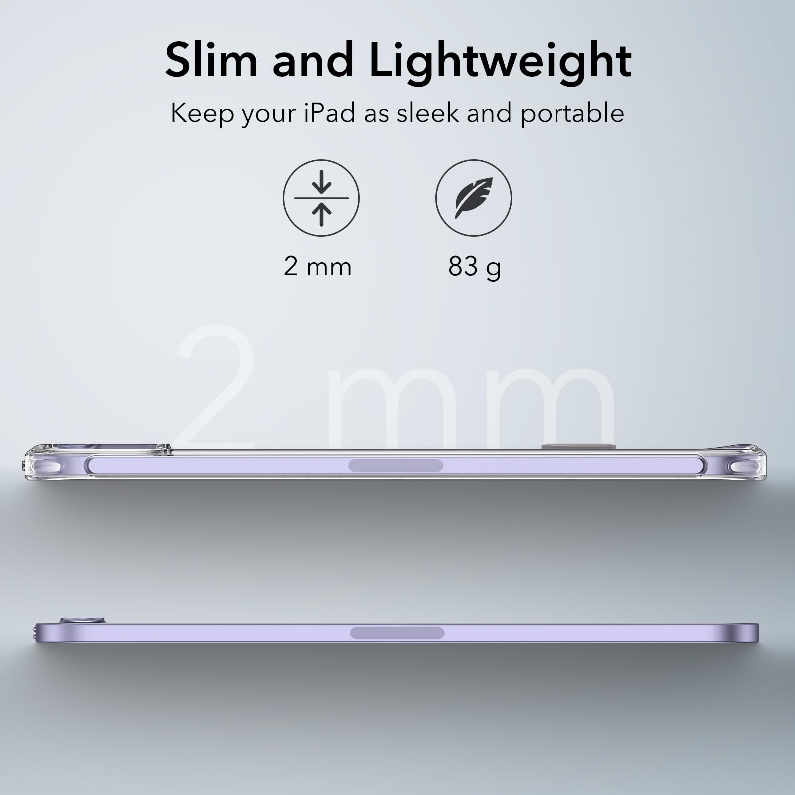 Foto 4 | Funda Esr Para Ipad Mini 7 A17 Pro Con Soporte Y 3 Modos, Transparente - Venta Internacional.