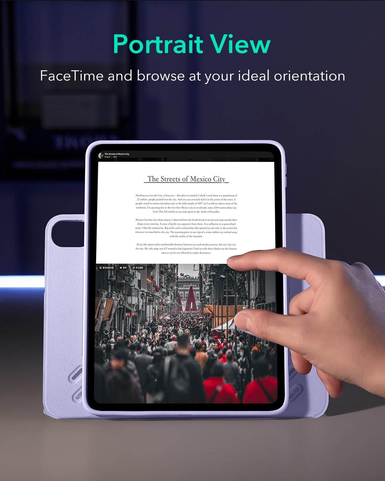 Foto 7 pulgar | Funda Esr Para Ipad Air De 11 Pulgadas (2025) M3/m2, 10,9 Pulgadas (2022/) - Venta Internacional.
