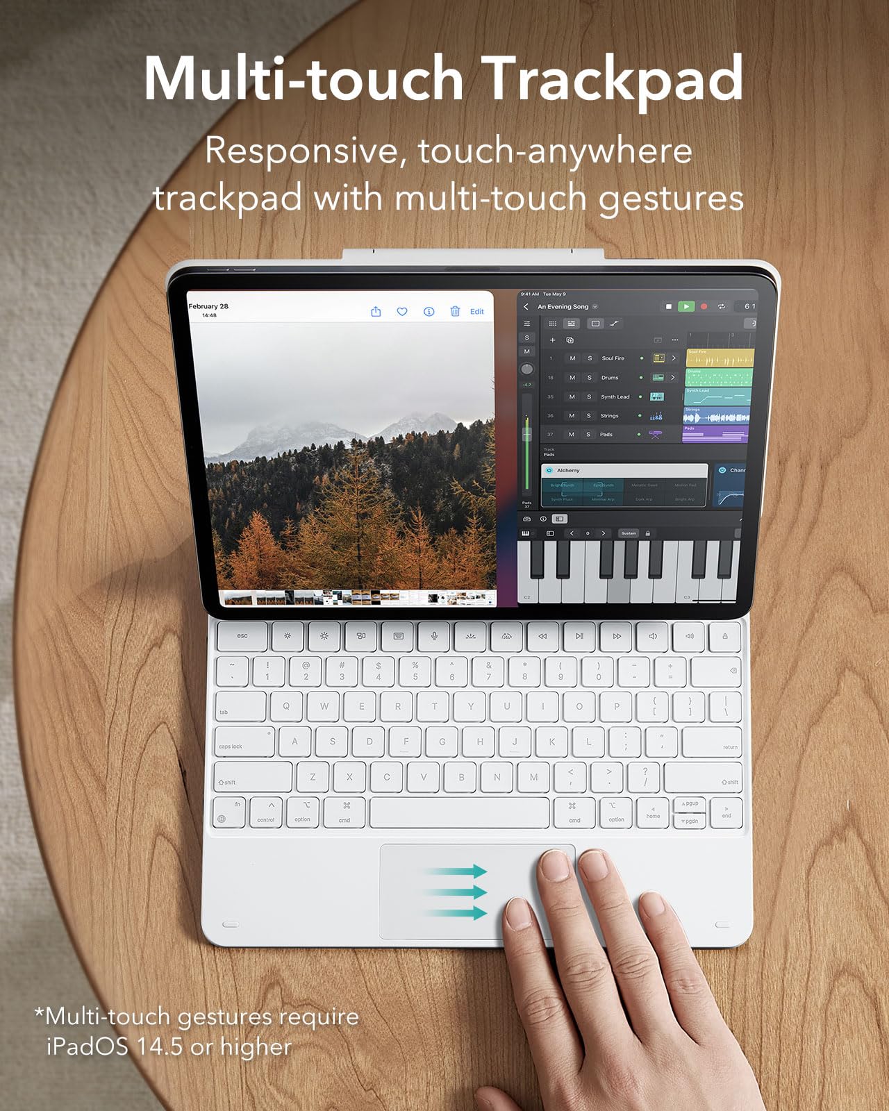 Foto 5 | Funda Con Teclado Para Ipad Air 13 Y Ipad Pro 12.9 Con Magic Keybo - Venta Internacional.