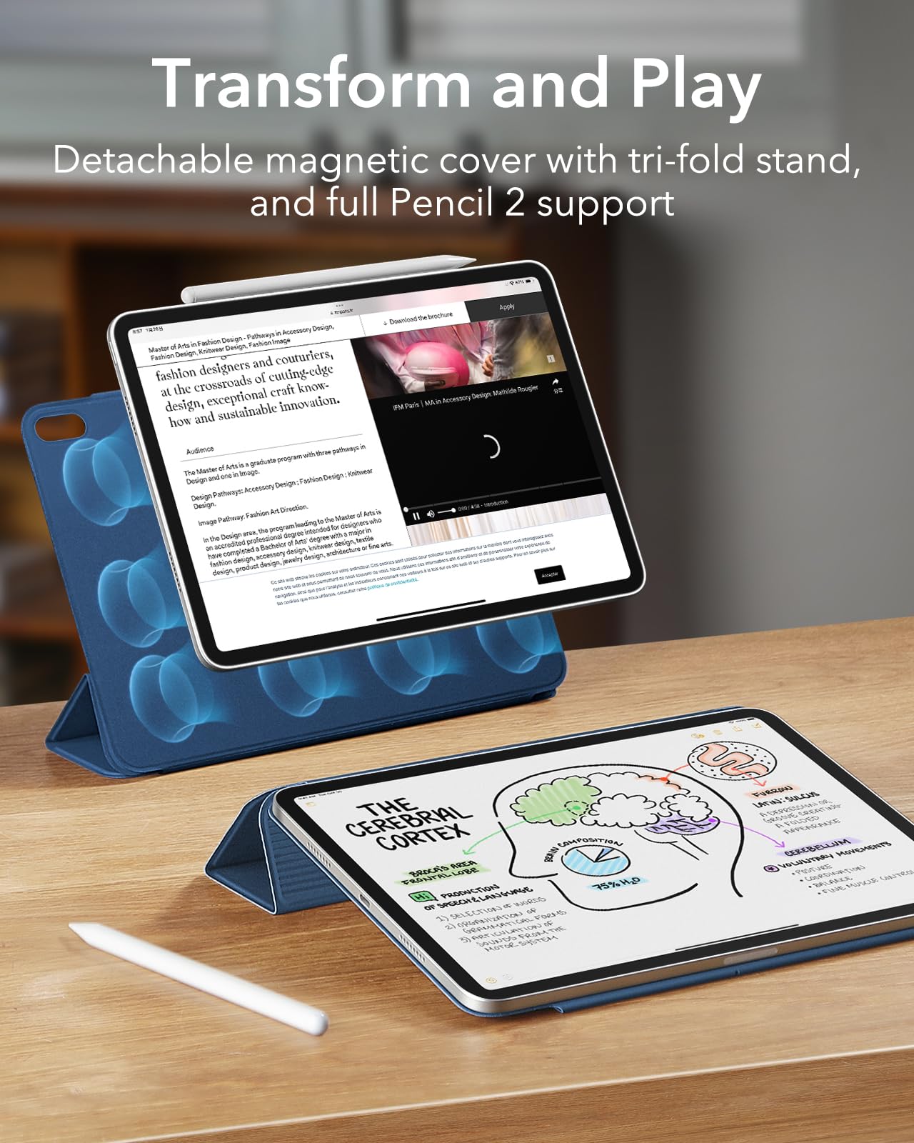 Foto 4 pulgar | Funda Esr Para Ipad Air De 11 Pulgadas (2025/2024) Con Soporte Para Lápices - Venta Internacional.