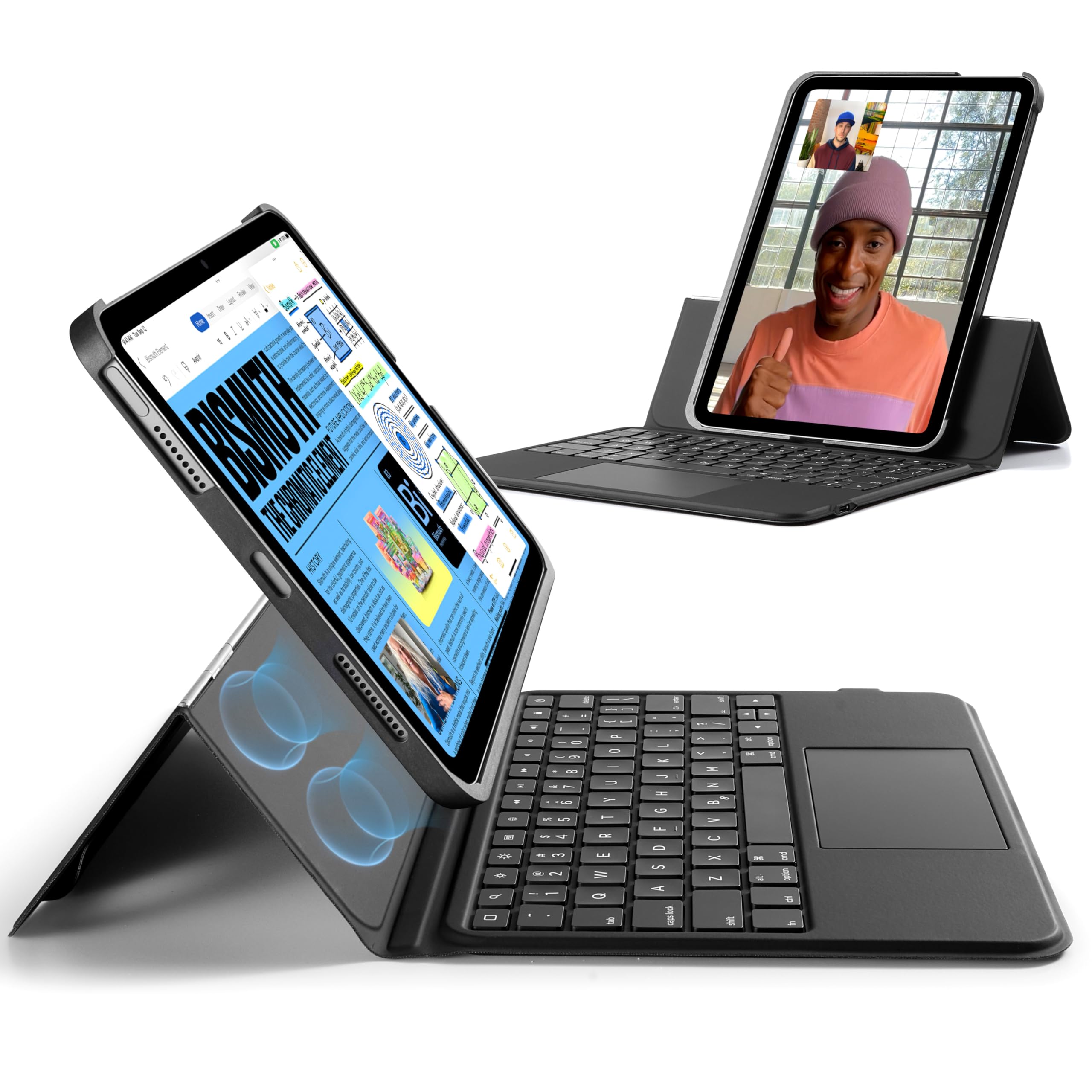 Foto 2 pulgar | Funda Con Teclado Y Panel Táctil Para Ipad De 11ª Y 10ª Generación - Venta Internacional.