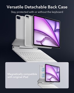 Foto 4 | Funda Con Teclado Esr Para Ipad Air De 13 Pulgadas Con Panel Táctil, Color Blanco - Venta Internacional.