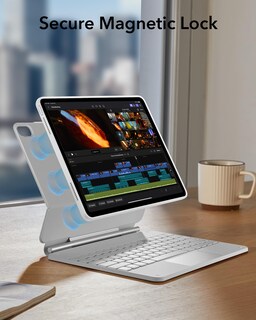 Foto 7 | Funda Con Teclado Esr Para Ipad Air De 13 Pulgadas Con Panel Táctil, Color Blanco - Venta Internacional.