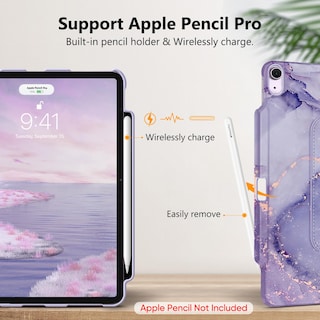 Foto 6 | Funda Giratoria Fintie Para Ipad Air De 13 Pulgadas (m3) 2025, Color Lila - Venta Internacional.