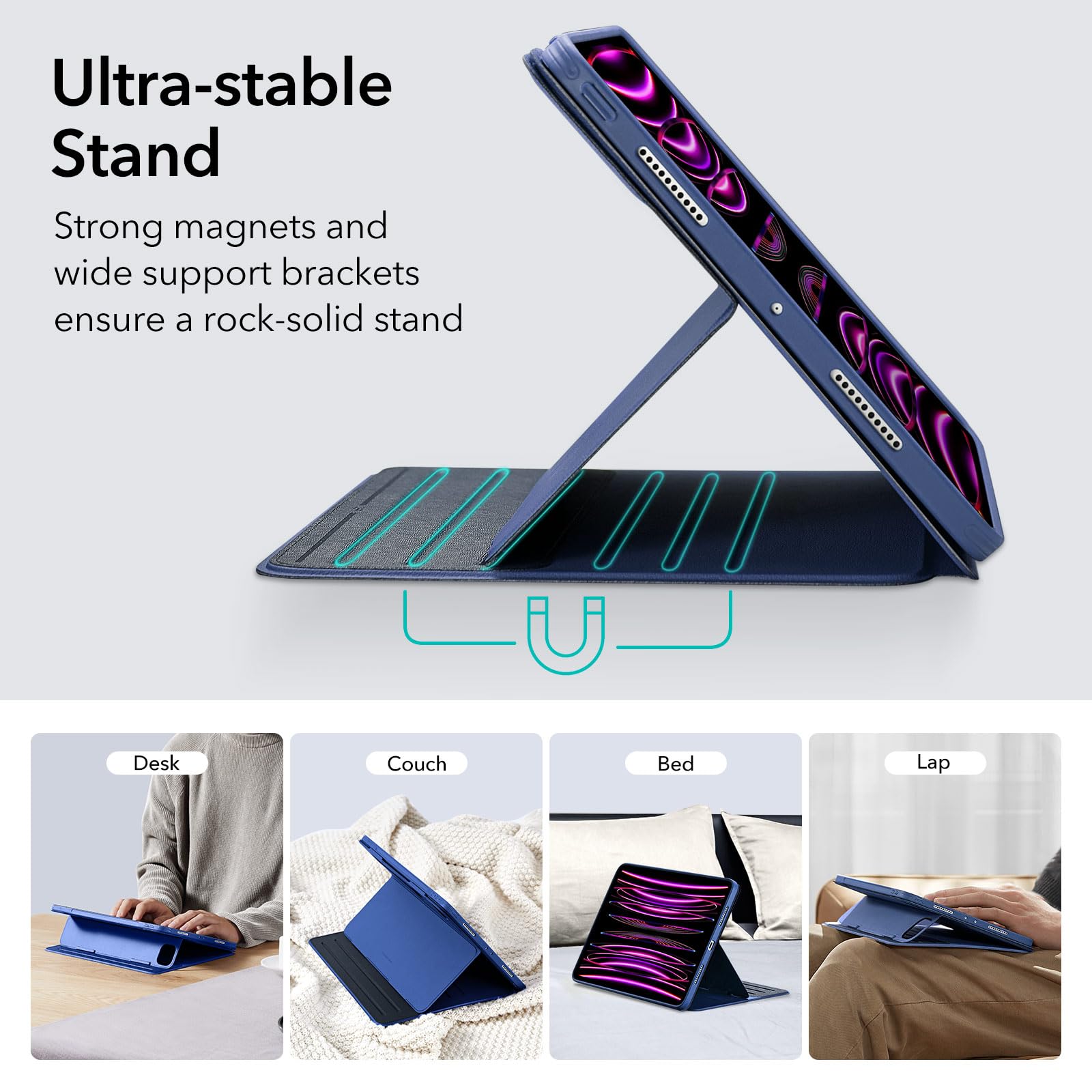 Foto 4 | Funda Esr Para Ipad Pro 12.9 (6.ª Y 5.ª Gen., 2022/2021), Color Azul - Venta Internacional.