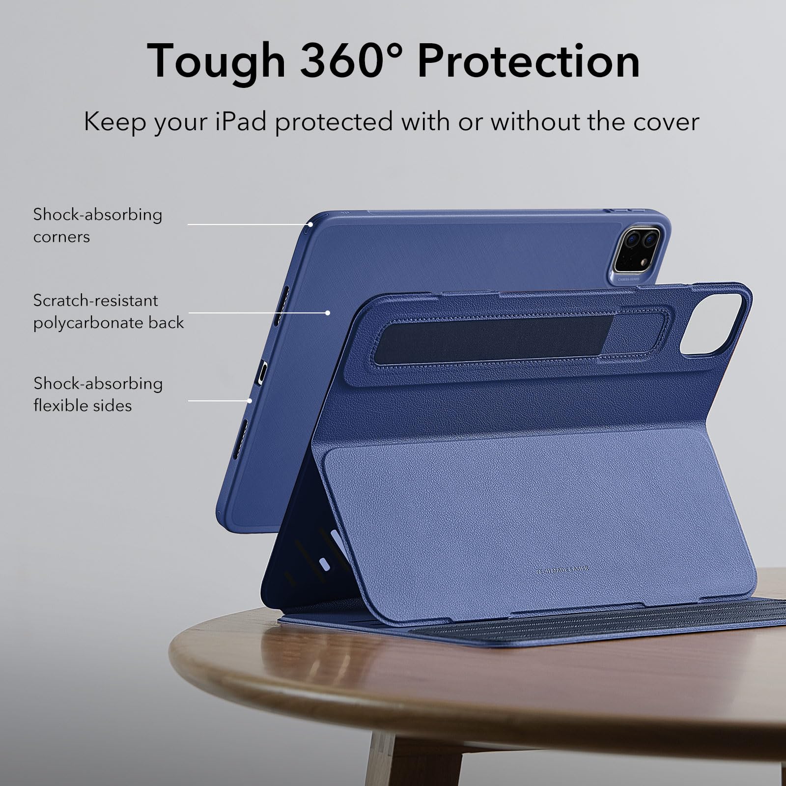 Foto 8 pulgar | Funda Esr Para Ipad Pro 12.9 (6.ª Y 5.ª Gen., 2022/2021), Color Azul - Venta Internacional.