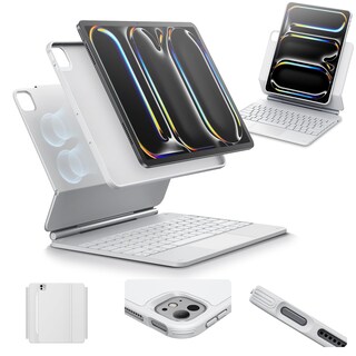 Foto 1 | Funda Con Teclado Esr Para Ipad Pro 13 Con Soporte Magnético, Color Blanco - Venta Internacional.