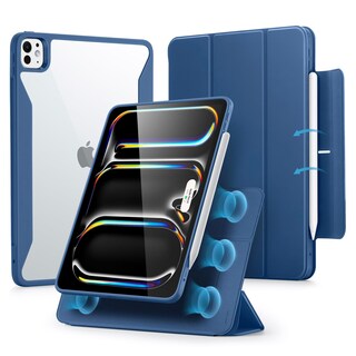 Foto 1 | Funda Esr Para Ipad Pro 11 2024 5.ª Generación Con Soporte Para Lápices, Color Azul Marino - Venta Internacional.