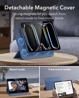 Foto 4 | Funda Esr Para Ipad Pro 11 2024 5.ª Generación Con Soporte Para Lápices, Color Azul Marino - Venta Internacional.