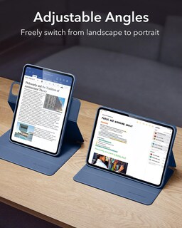 Foto 5 | Funda Esr Para Ipad Pro 11 2024 5.ª Generación Con Soporte Para Lápices, Color Azul Marino - Venta Internacional.