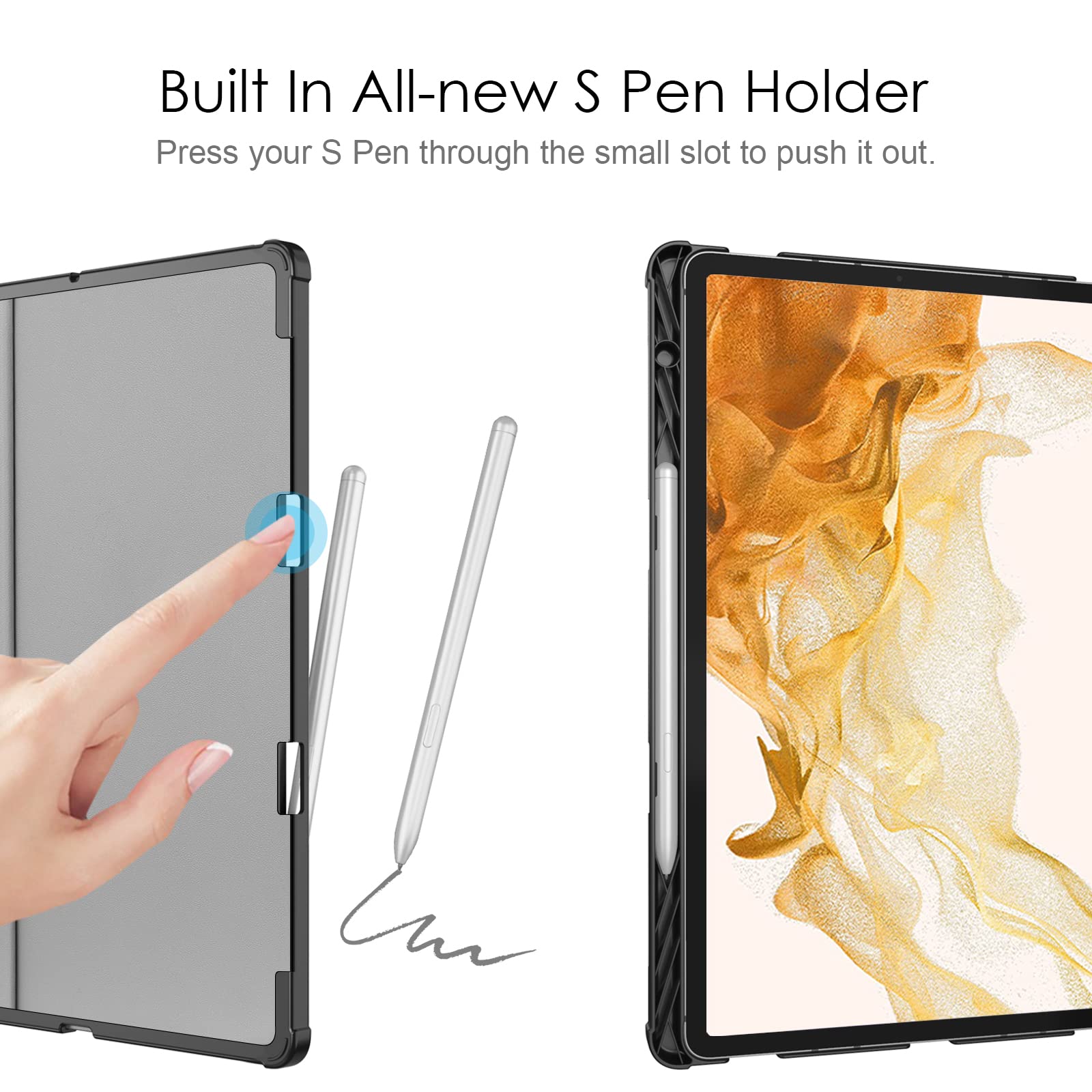 Foto 4 | Funda Con Teclado Fintie Para Samsung Galaxy Tab S8 Plus De 12,4 Pulgadas - Venta Internacional.