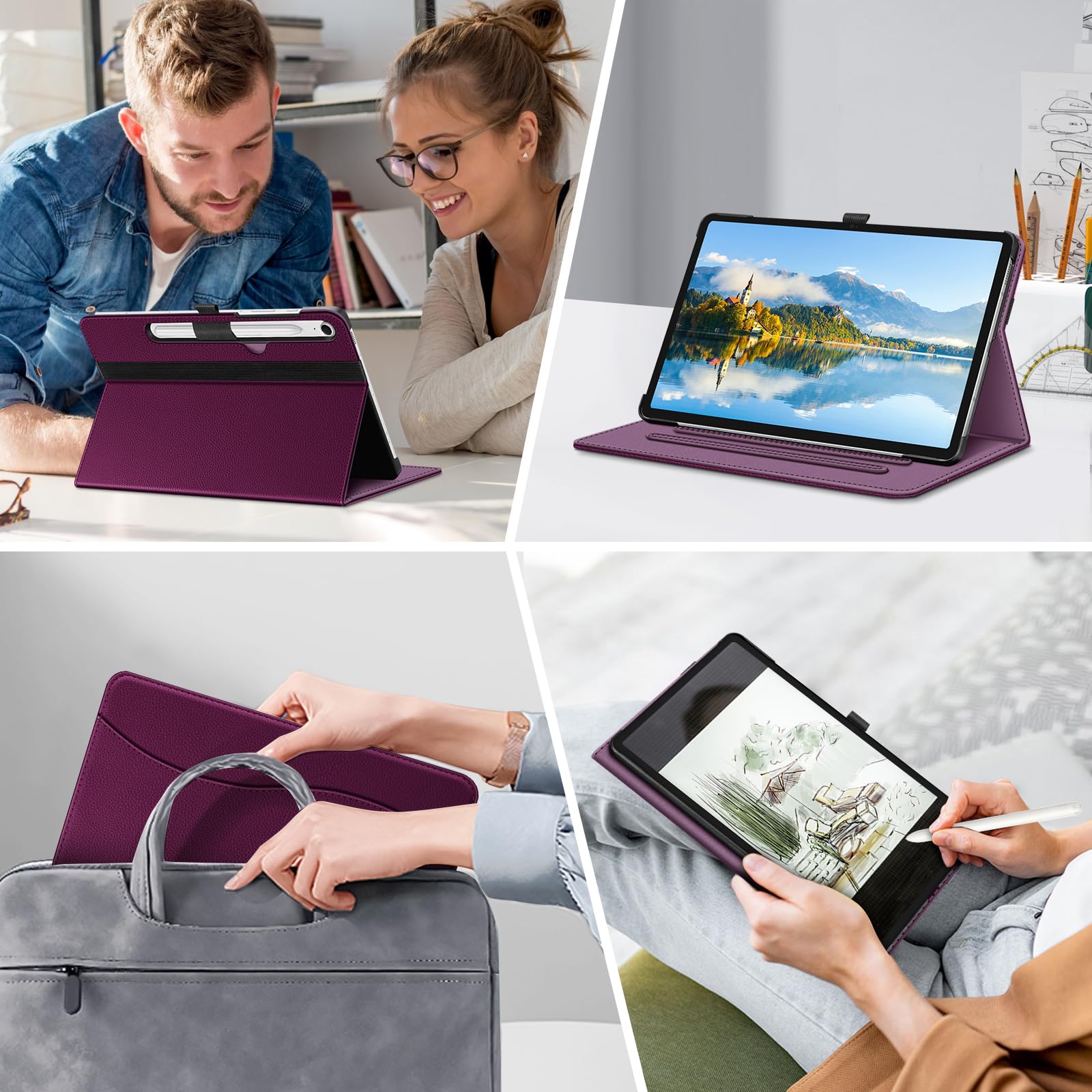 Foto 8 pulgar | Funda Fintie Para Samsung Galaxy Tab S10 Fe/s9 Fe 5g 10.9 Pulgadas/tab S9 - Venta Internacional.
