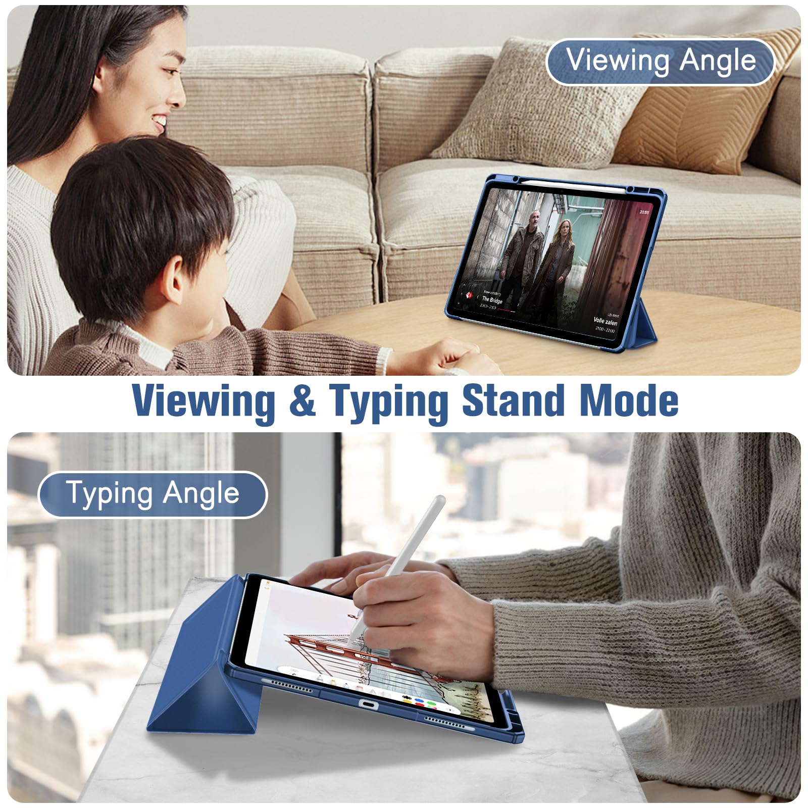 Foto 4 | Funda Fintie Hybrid Slim Para Ipad Air De 13 Pulgadas (m3) 2025, Color Azul Marino - Venta Internacional.