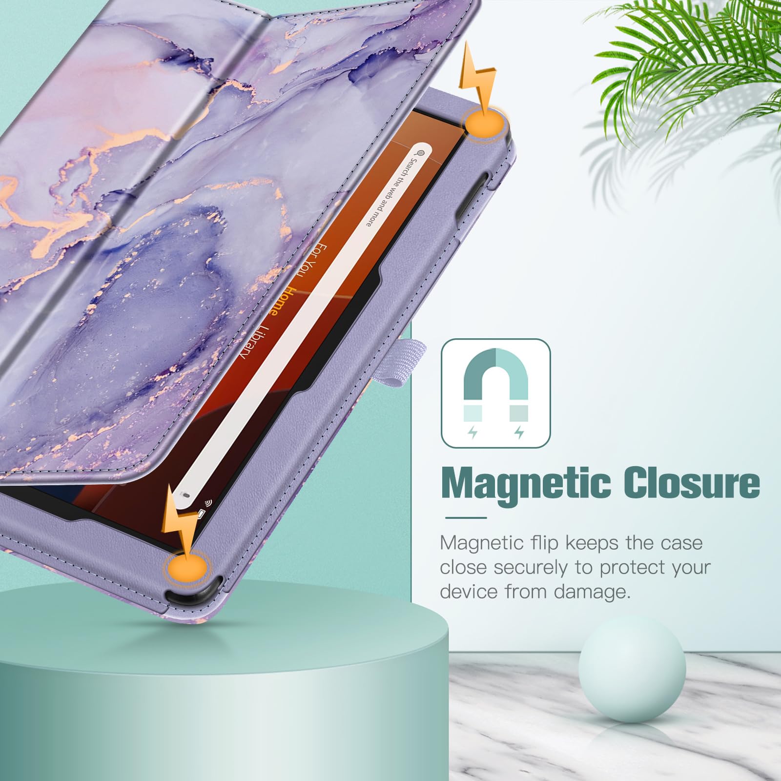 Foto 6 pulgar | Funda Tipo Folio Fintie Para Tablet Amazon Fire Hd 10/10 Plus, Color Lila - Venta Internacional.