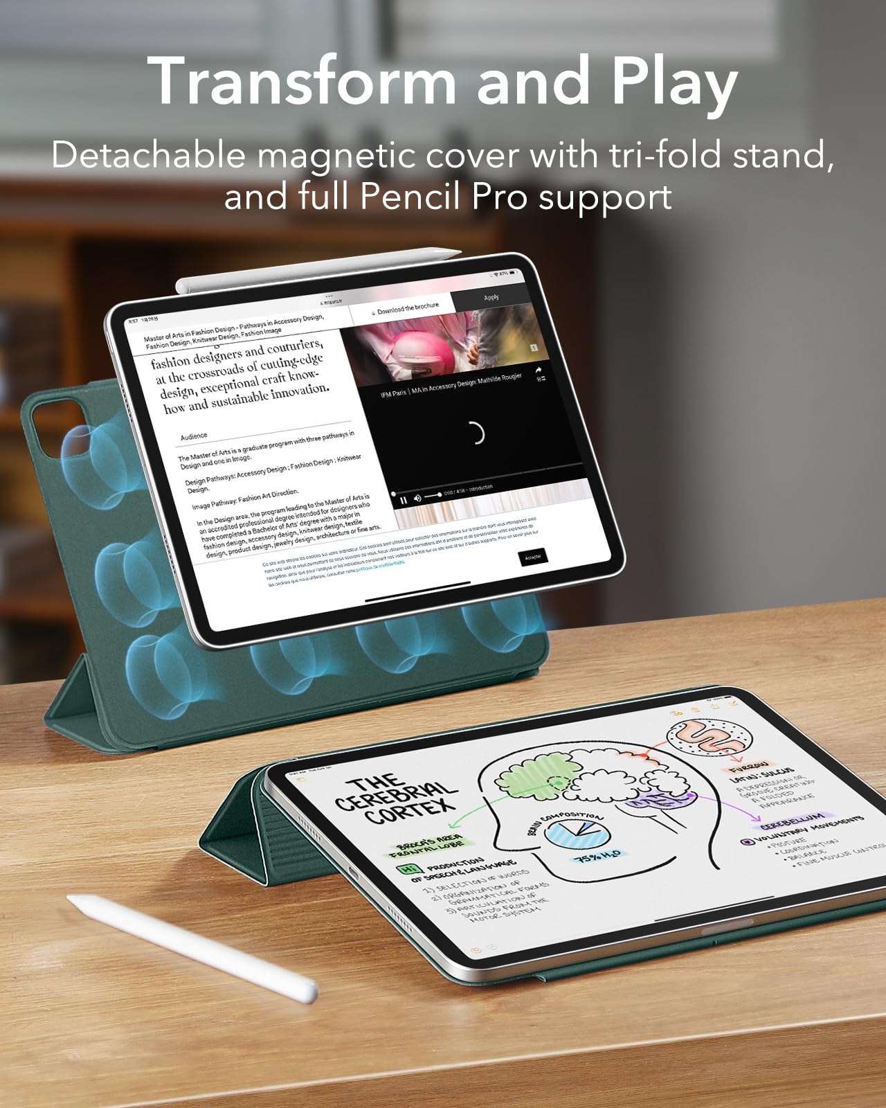 Foto 4 pulgar | Funda Esr Rebound Series Para Ipad Pro De 13 Pulgadas (2024), Color Verde - Venta Internacional.