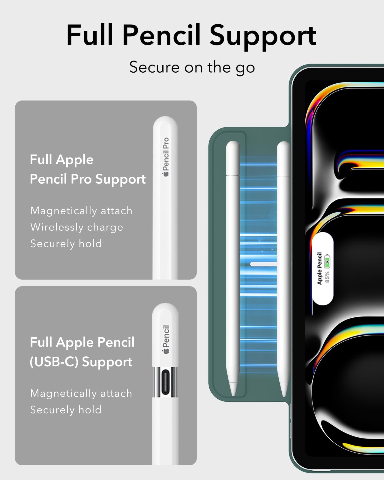 Foto 7 pulgar | Funda Esr Rebound Series Para Ipad Pro De 13 Pulgadas (2024), Color Verde - Venta Internacional.
