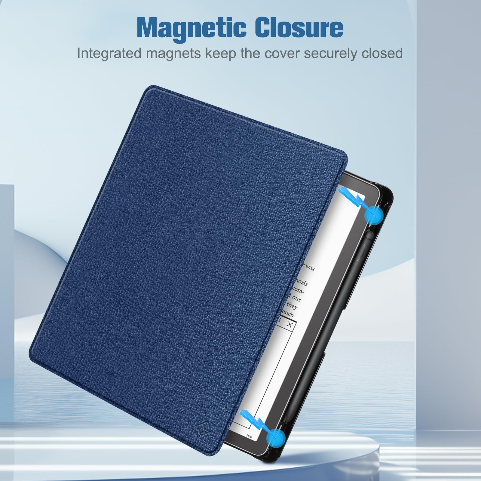 Foto 4 | Funda Fintie Slim De Piel Sintética Para Kindle Scribe De 10,2 Pulgadas, Color Azul - Venta Internacional.