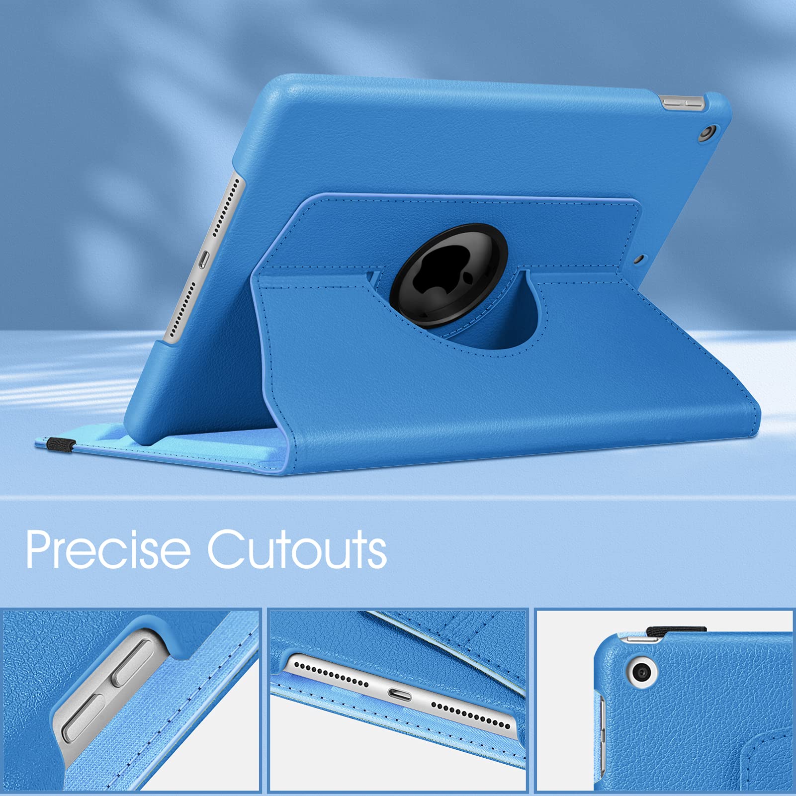 Foto 6 pulgar | Funda Giratoria Fintie Para Ipad De 9ª, 8ª Y 7ª Generación De 10,2 Pulgadas, Azul - Venta Internacional.