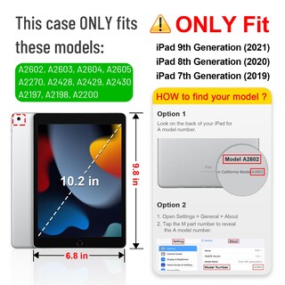 Foto 2 | Funda Fintie Hybrid Slim Para Ipad De 9ª, 8ª Y 7ª Generación De 10,2 Pulgadas - Venta Internacional.