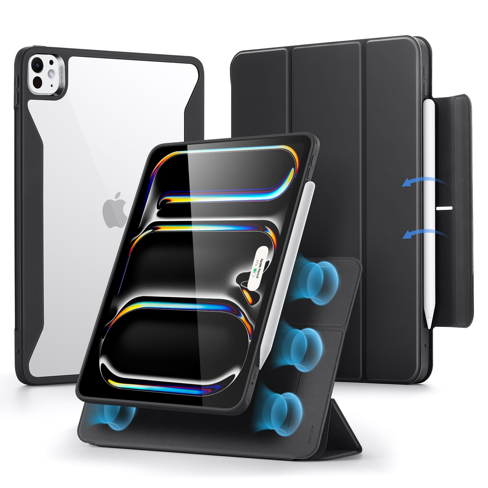 Foto 1 | Funda Esr Para Ipad Pro M4 (2024) De 13 Pulgadas Con Soporte Para Lápices, Color Negro - Venta Internacional.