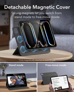 Foto 4 | Funda Esr Para Ipad Pro M4 (2024) De 13 Pulgadas Con Soporte Para Lápices, Color Negro - Venta Internacional.