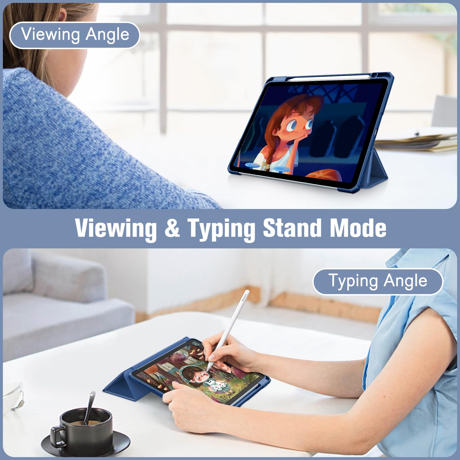 Foto 5 pulgar | Funda Fintie Hybrid Slim Para Ipad Air De 11 Pulgadas M3 (2025) /m2 (2024) - Venta Internacional.
