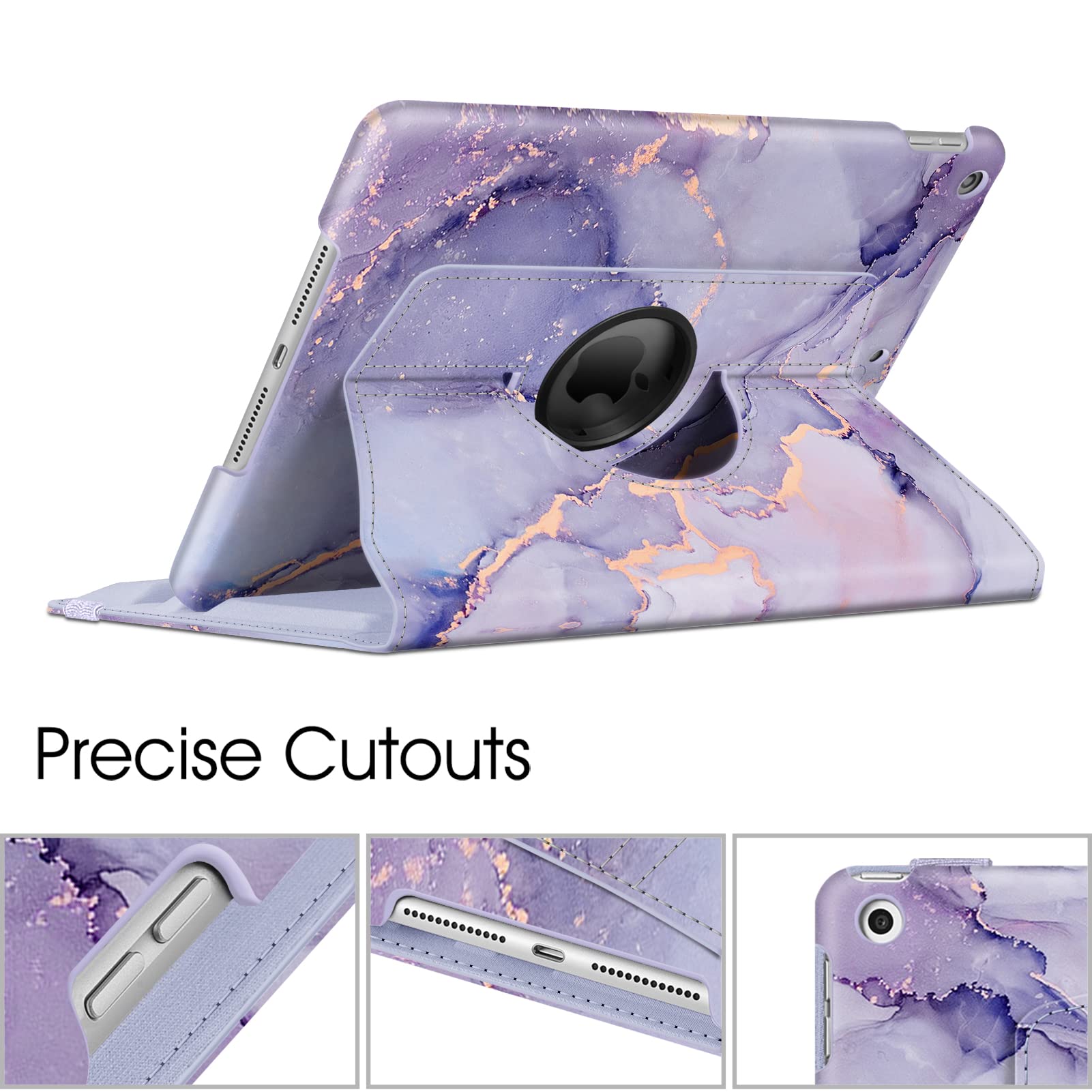 Foto 6 | Funda Giratoria Fintie Para Ipad De 9ª, 8ª Y 7ª Generación De 10,2 Pulgadas, Color Lila - Venta Internacional.