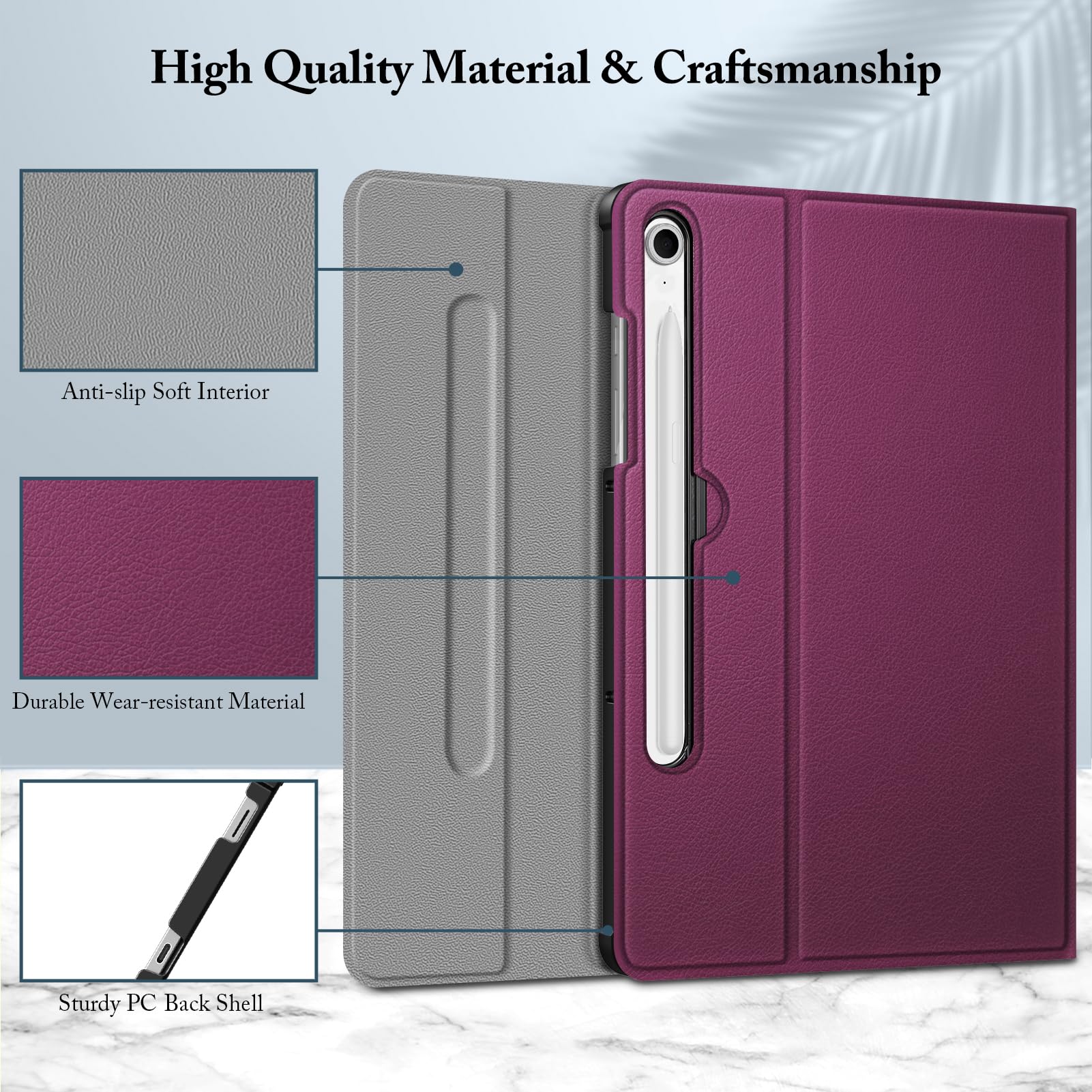 Foto 7 pulgar | Funda De Teclado Fintie Para Samsung Galaxy Tab S10 Fe/s9 Fe 5g - Venta Internacional.