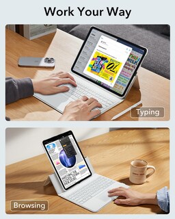 Foto 2 | Funda Con Teclado Esr Ascend Compatible Con Ipad Pro 12.9 Blanca - Venta Internacional.