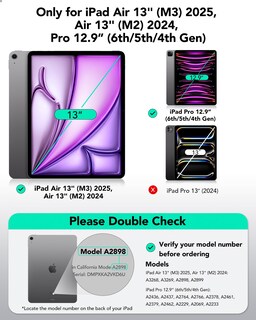 Foto 2 | Funda Esr Para Ipad Air De 13 Pulgadas (2025/2024) Y Ipad Pro De 12,9 Pulgadas - Venta Internacional.