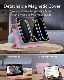 Foto 4 | Funda Esr Para Ipad Pro M4 De 13 Pulgadas (2024) Con Soporte Para Lápices, Color Rosa - Venta Internacional.